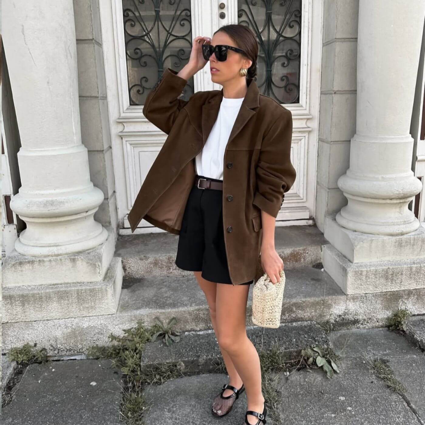 Freya™ | Luksuriøs Vintage Semsket Blazer